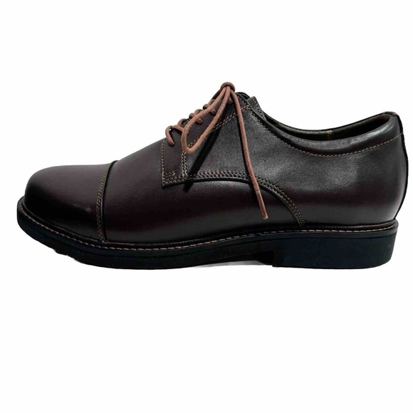 APEX Lexington Brown Leather Cap Toe Oxford Comfort Shoes Men\'s Size 11.5 Wide main image 12